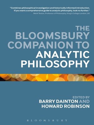 cover image of The Bloomsbury Companion to Analytic Philosophy